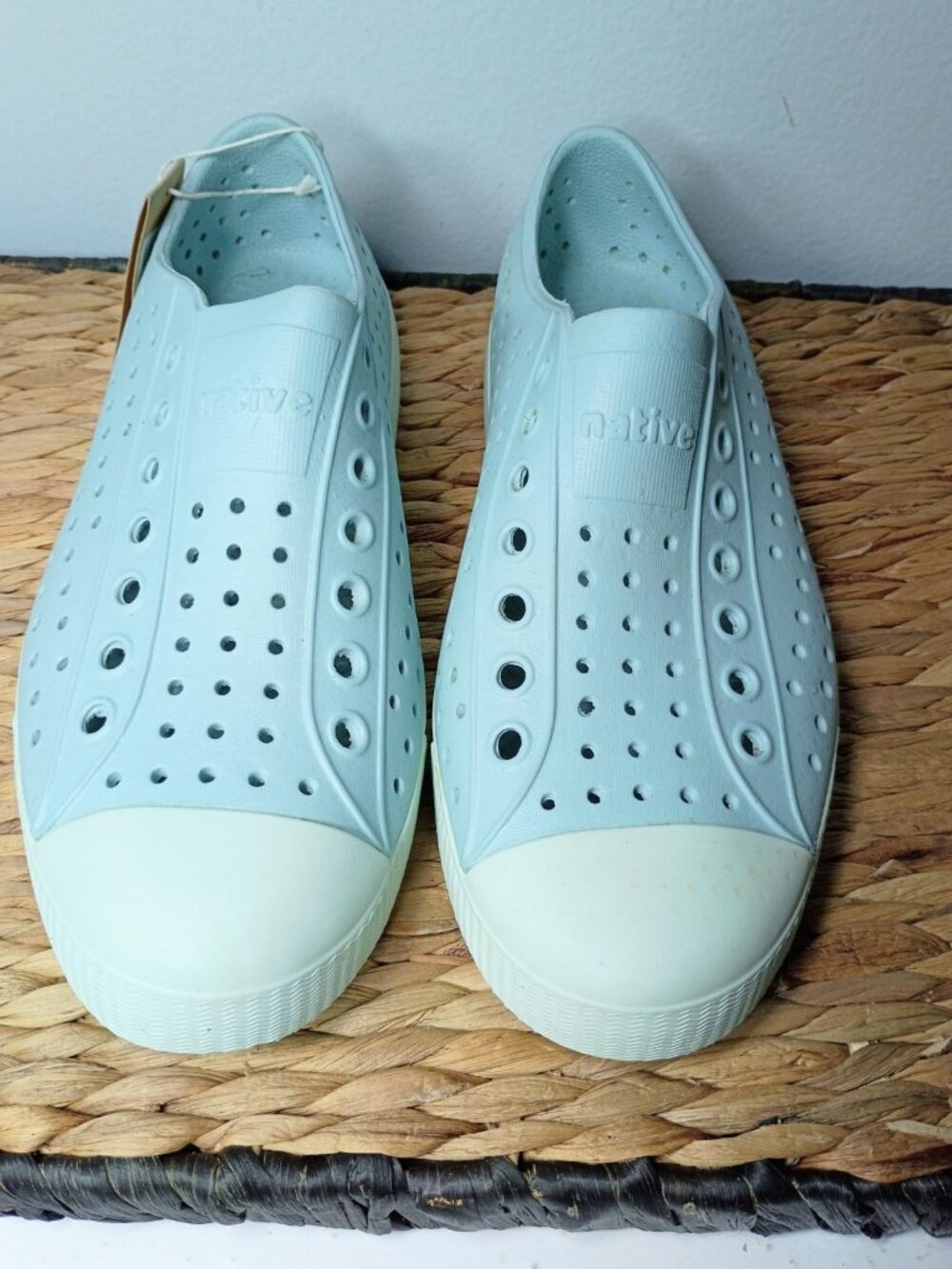 Native Unisex Jefferson Slip On Shoes W7/M5 Ocean Green Waterproof Outdoor READ - Picture 3 of 10